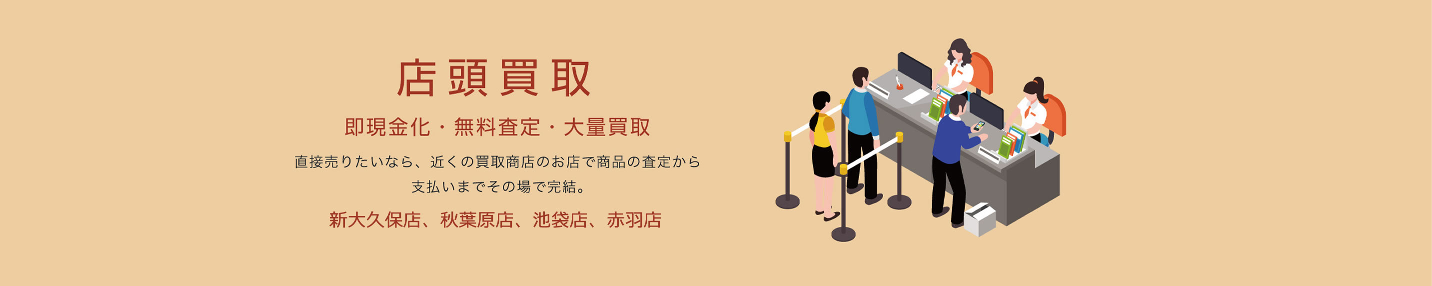 店頭買取案内